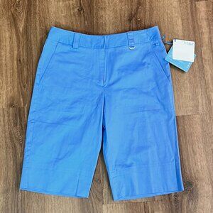 NEW Lija Periwinkle Bermuda Golf Cotton Stretch Shorts Sz 6